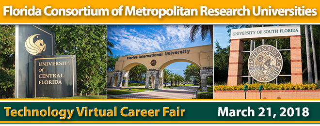 Florida Metropolitan Universities Technology Virtual Career Fair Banner