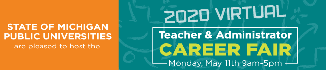 MSU Teachers Virtual Career Fair Banner