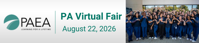Virtual PA Admissions Fair Banner