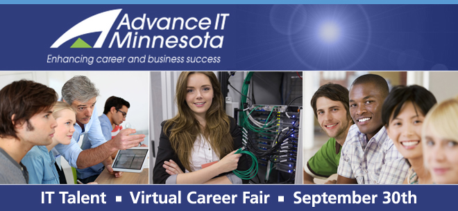 Advance IT Minnesota - IT Talent Virtual Career Fair Banner