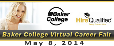 Go to the Baker College Virtual Career Fair website