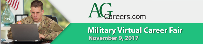 AgCareers.com Military Virtual Career Fair Banner