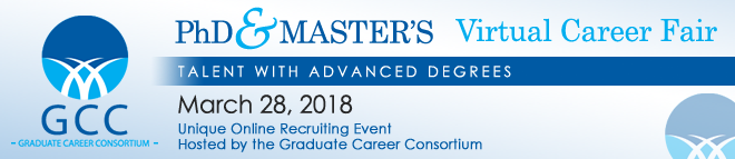 PhD & Master's Virtual Career Fair Banner