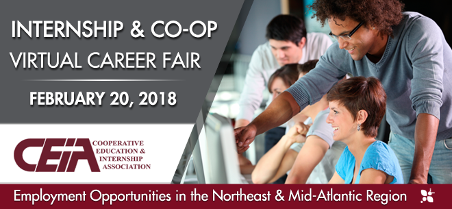 Northeast & Mid-Atlantic Virtual Career Fair for Internships & Co-ops Banner