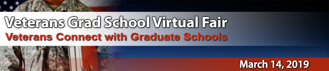 Grad School Virtual Fair for Veterans - Yellow Ribbon Programs Banner