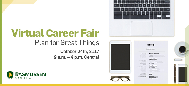 Rasmussen College Virtual Career Fair Banner