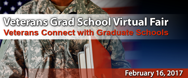 Grad School Virtual Fair for Veterans - Yellow Ribbon Programs Banner