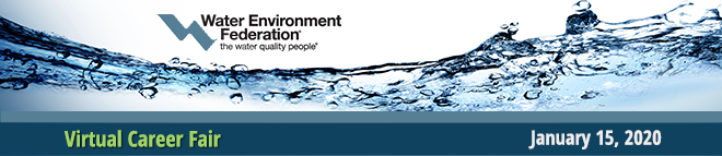 Water Environment Federation Virtual Career Fair Banner