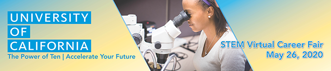 UC Wide STEM Virtual Career Fair Banner