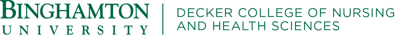 Binghamton University Decker College of Nursing and Health Sciences Logo