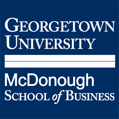Georgetown University McDonough School of Business Logo: Click to open university website